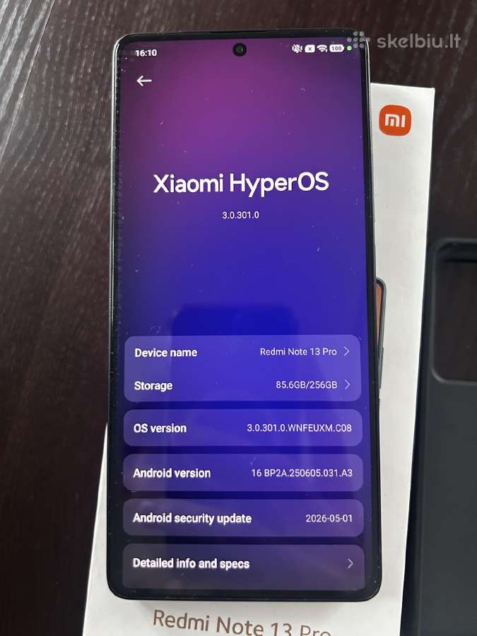 Redmi Note 13 Pro 4G 256gb - nuotraukos Nr. 3