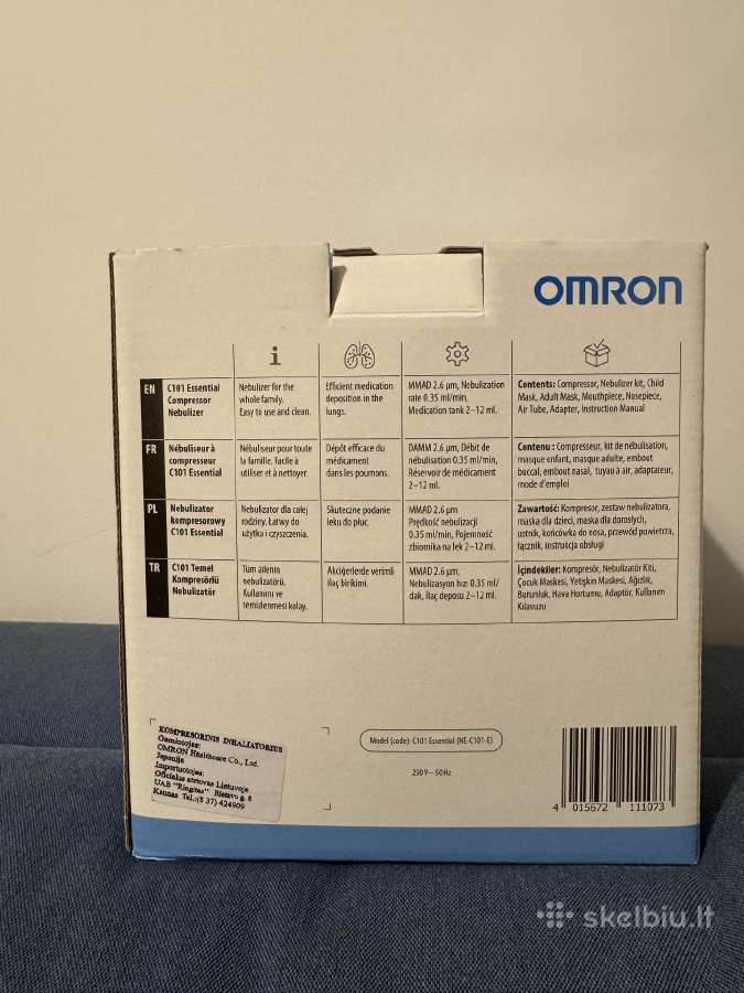 Omron nenaudotas kompresinis inhaliatorius - nuotraukos Nr. 6
