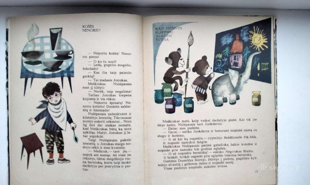 Meškiukas Nulėpausis darželyje. 1969 m. leid. - nuotraukos Nr. 6
