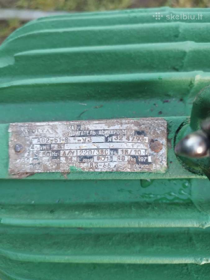 7,5 kw 720 apsukų variklis - nuotraukos Nr. 2