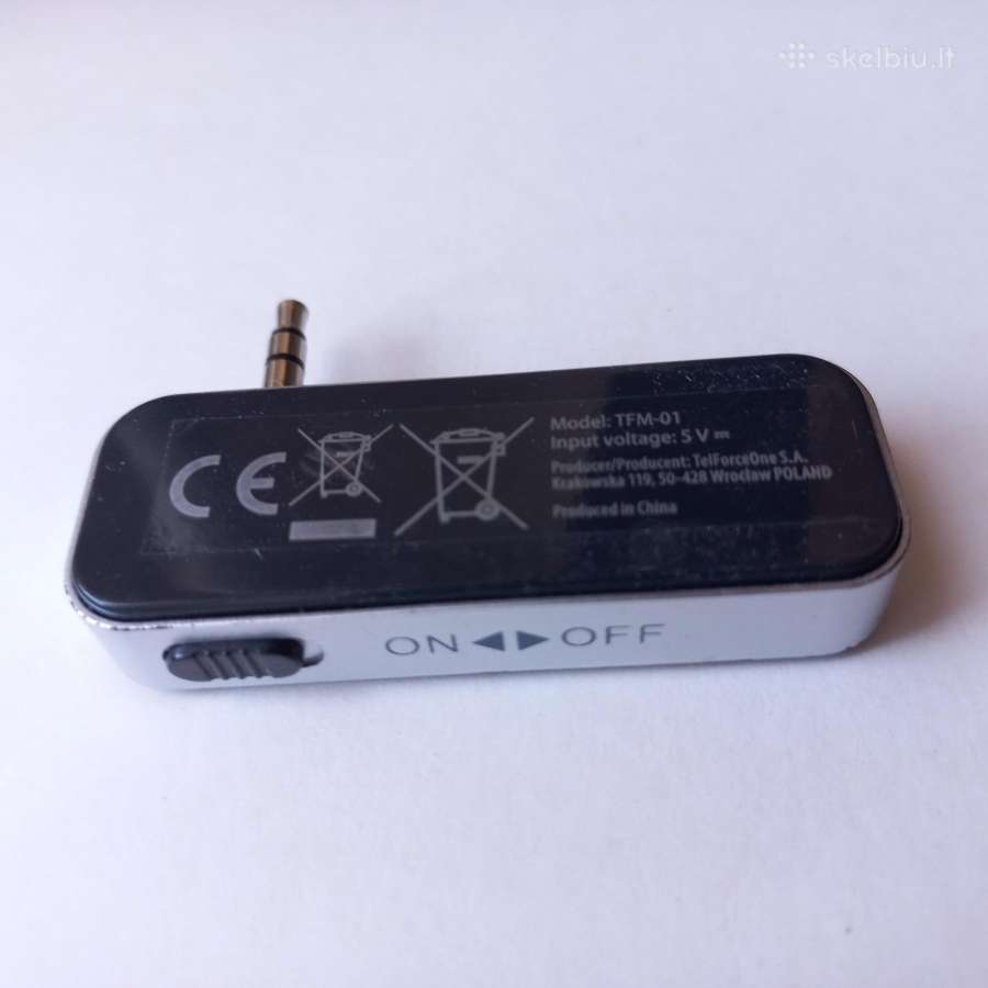 Bluetooth Fm siųstuvas „Tellforceone Tfm-01“ - nuotraukos Nr. 2