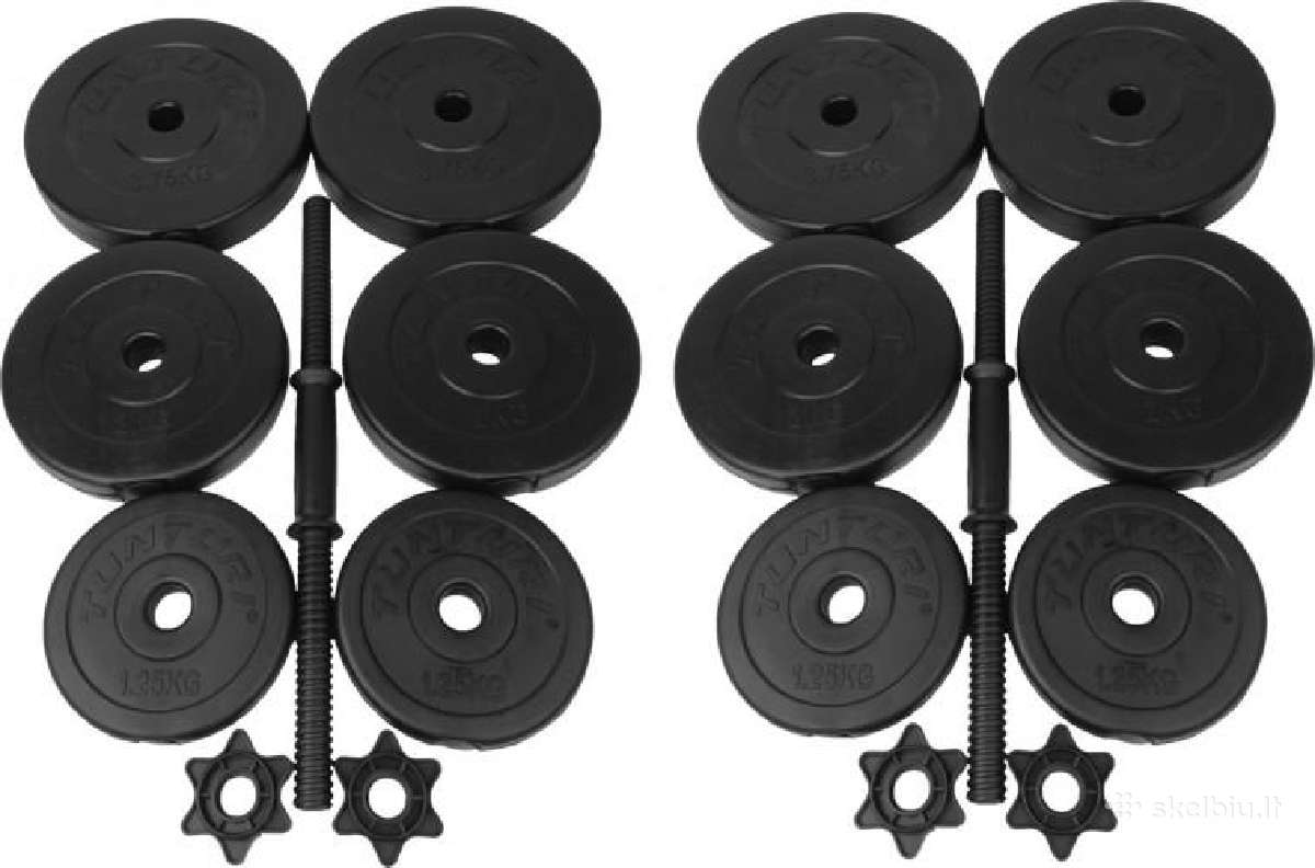 Surenkami hanteliai Tunturi 2x14kg nauji - nuotraukos Nr. 2