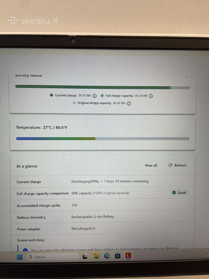 Lenovo Thinkbook 15 G4 Iap i7-1255u 512ssd 16ram - nuotraukos Nr. 9