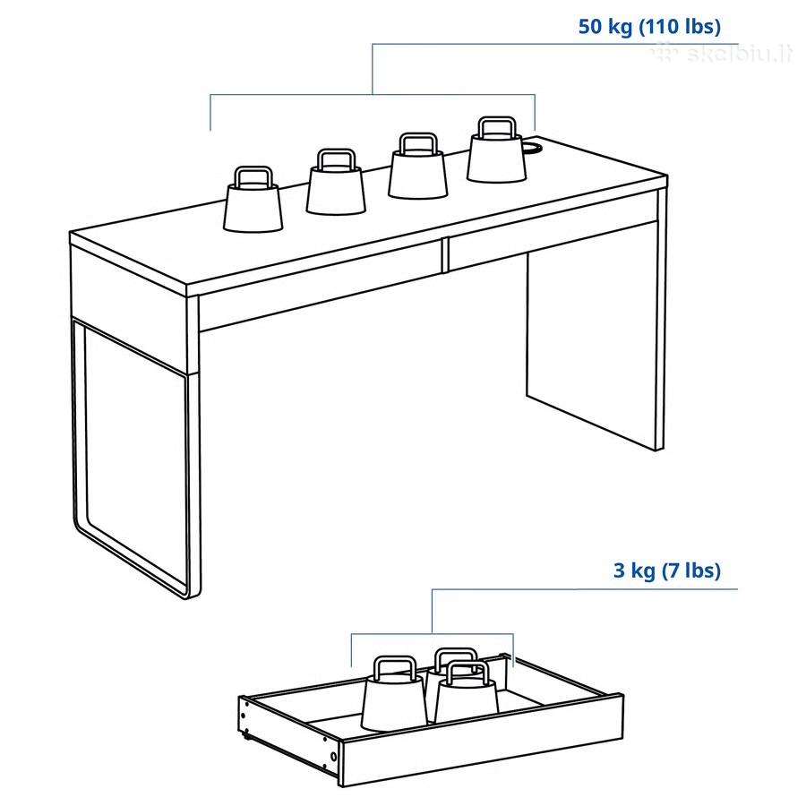 Ikea Juodas Rašomasis Stalas - nuotraukos Nr. 10
