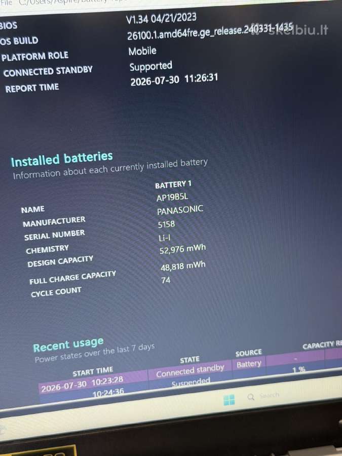 Acer Aspire 3 i3-11th 2023 - nuotraukos Nr. 6
