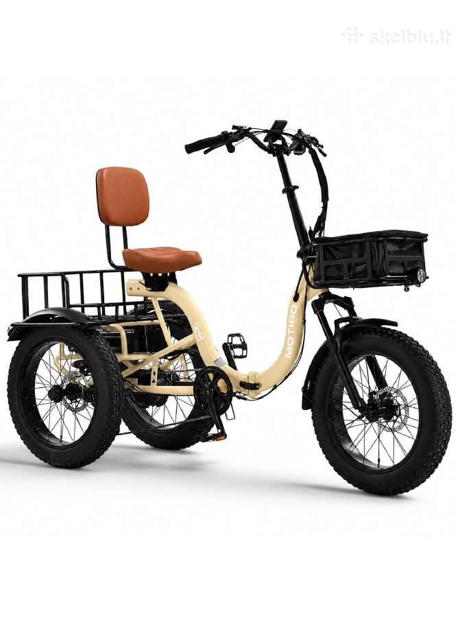 Triratis elektrinis dviratis Motiro "M6" fat tyre - nuotraukos Nr. 4