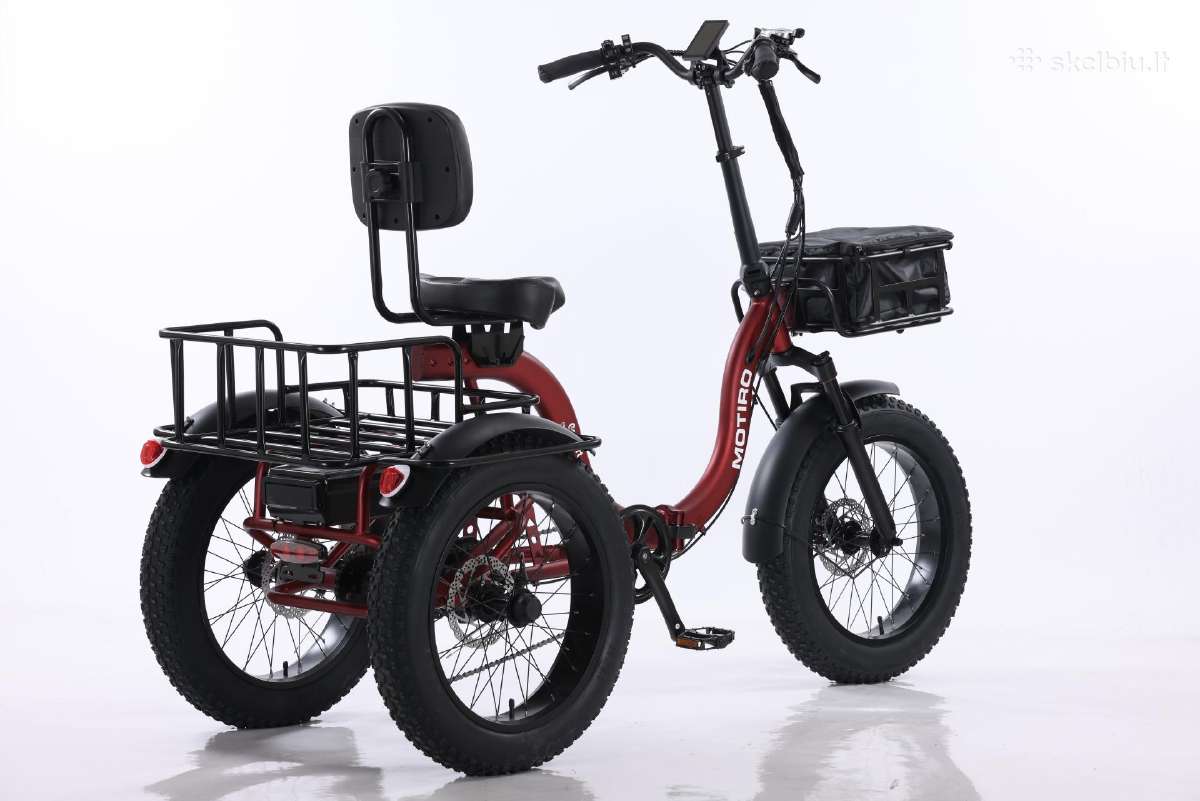 Triratis elektrinis dviratis Motiro "M6" fat tyre - nuotraukos Nr. 2