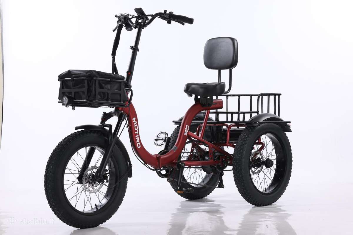 Triratis elektrinis dviratis Motiro "M6" fat tyre - nuotraukos Nr. 7