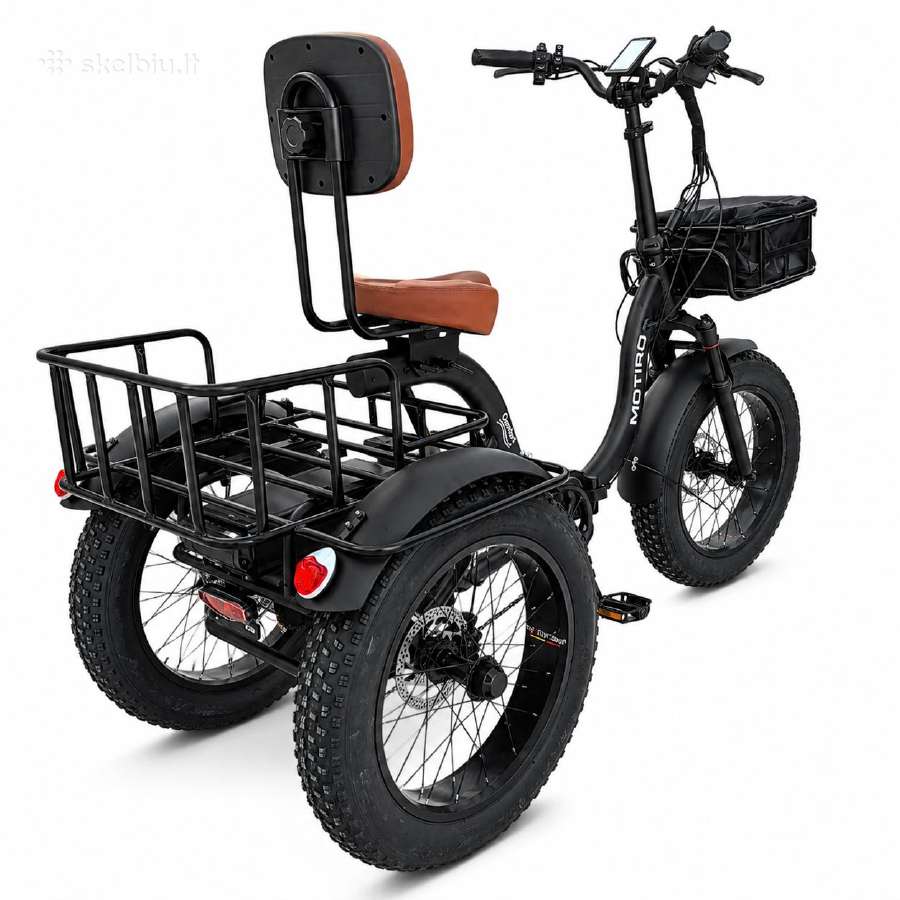 Triratis elektrinis dviratis Motiro "M6" fat tyre - nuotraukos Nr. 8