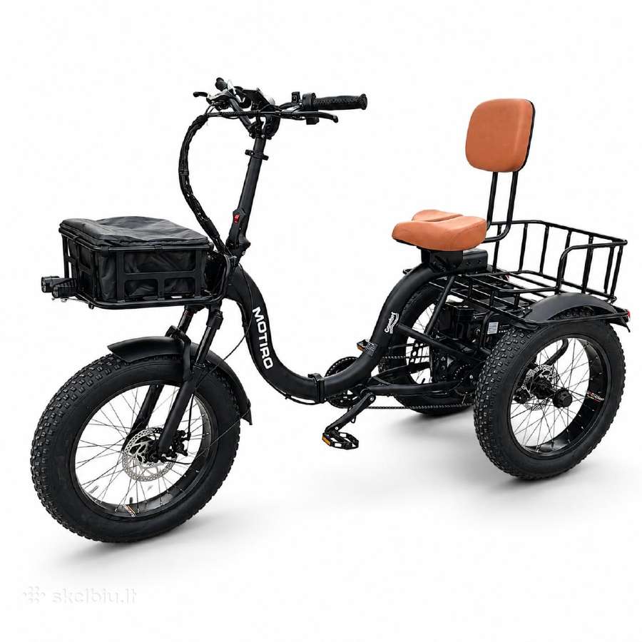 Triratis elektrinis dviratis Motiro "M6" fat tyre - nuotraukos Nr. 11