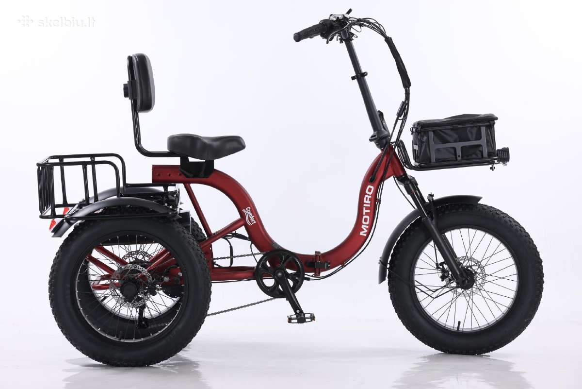 Triratis elektrinis dviratis Motiro "M6" fat tyre - nuotraukos Nr. 16