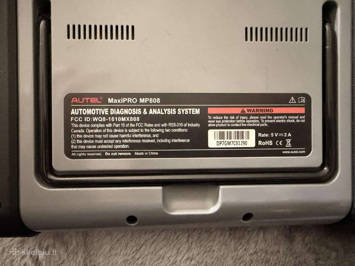 Autel Maxipro Mp808 diagnostika - nuotraukos Nr. 3