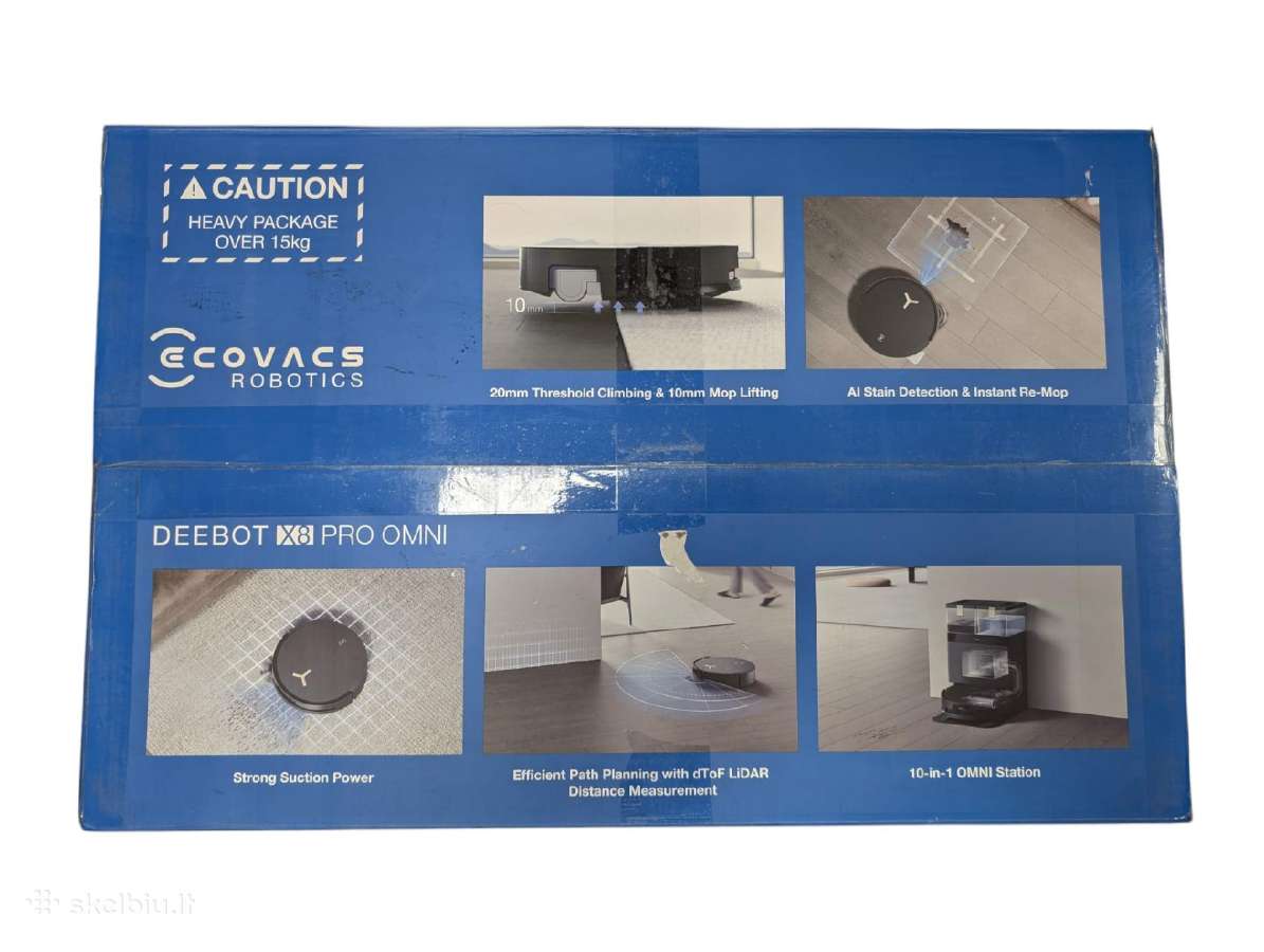 Ecovacs Robotics Deebot X8 Pro Omni (Naujas) - nuotraukos Nr. 3