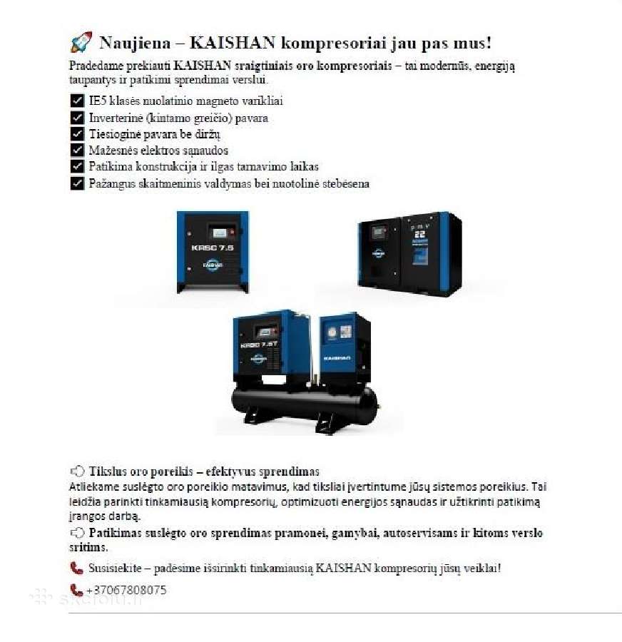 Oro kompresoriai - nuotraukos Nr. 2