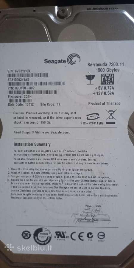 HDD 10tb, 4tb, SSD 10vnt - nuotraukos Nr. 4