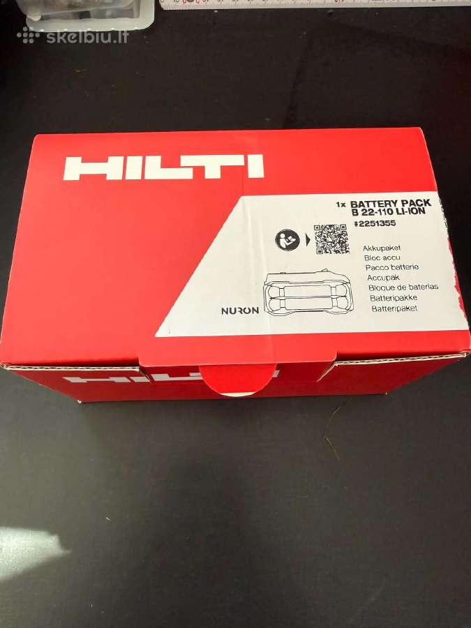 Hilti Nuron baterijos 5,2ah. Naujos - nuotraukos Nr. 3