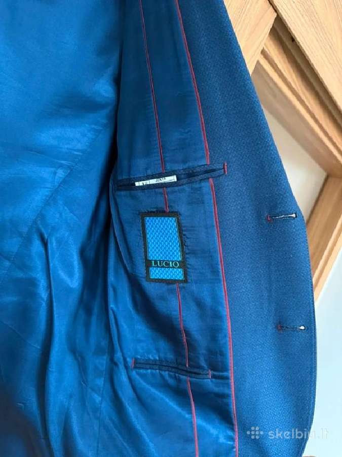 Vyriškas kostiumas, mėlynas, dėvėtas tik kartą - nuotraukos Nr. 5
