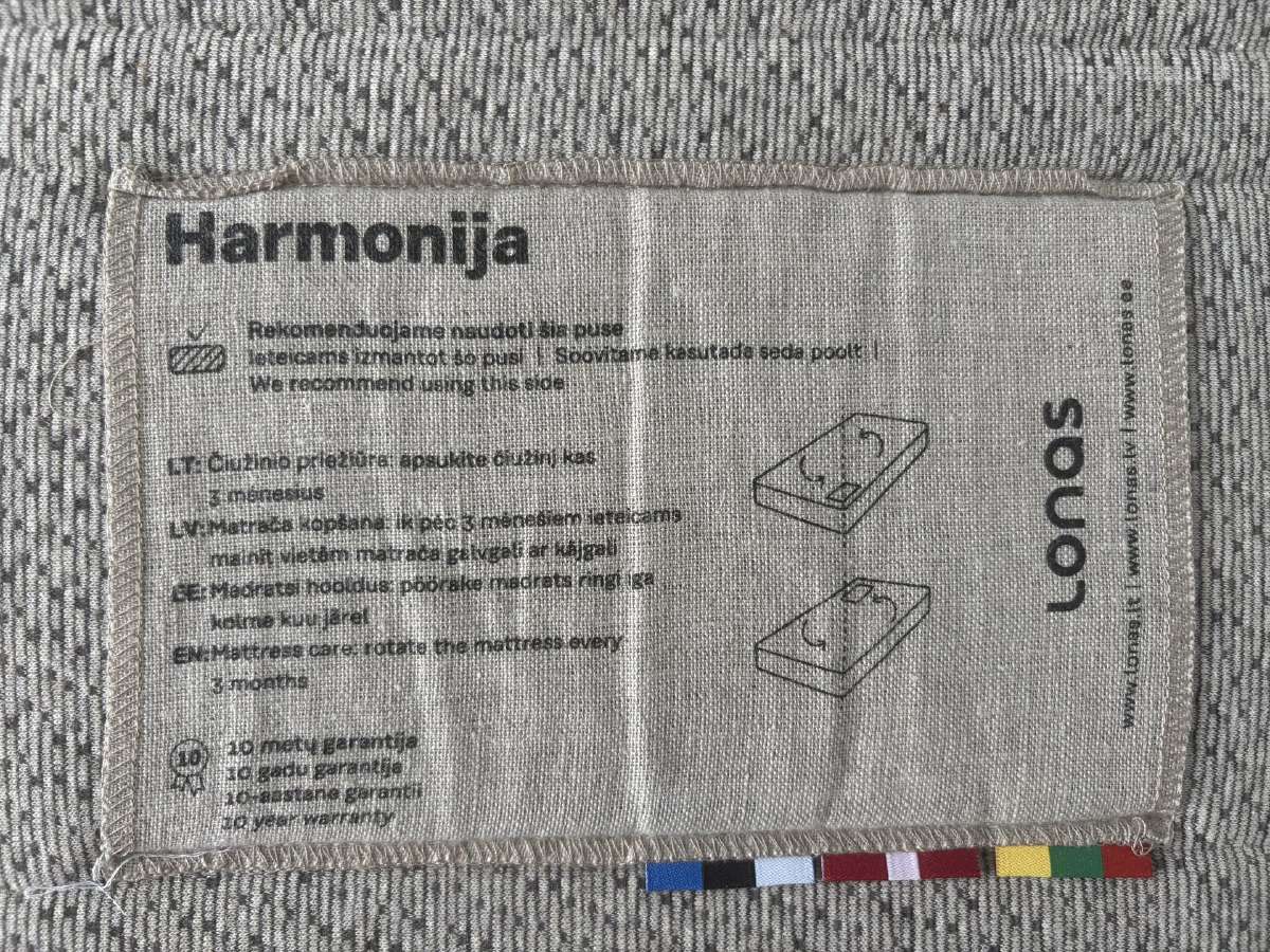 Lonas Harmonija čiužinys - nuotraukos Nr. 2