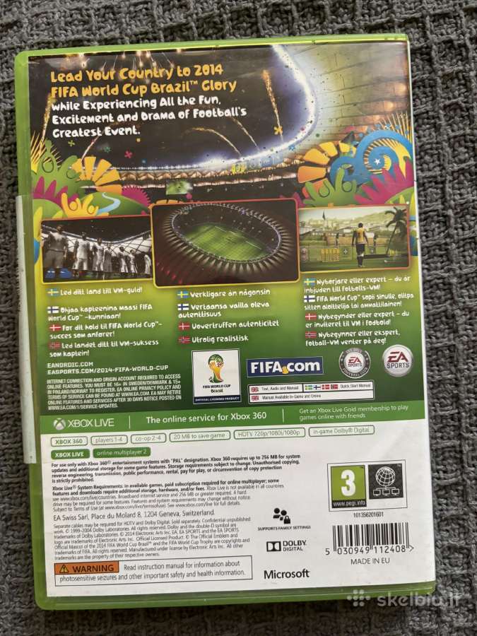 Fifa 2014 World Cup Brazil Ea Xbox 360 - nuotraukos Nr. 2