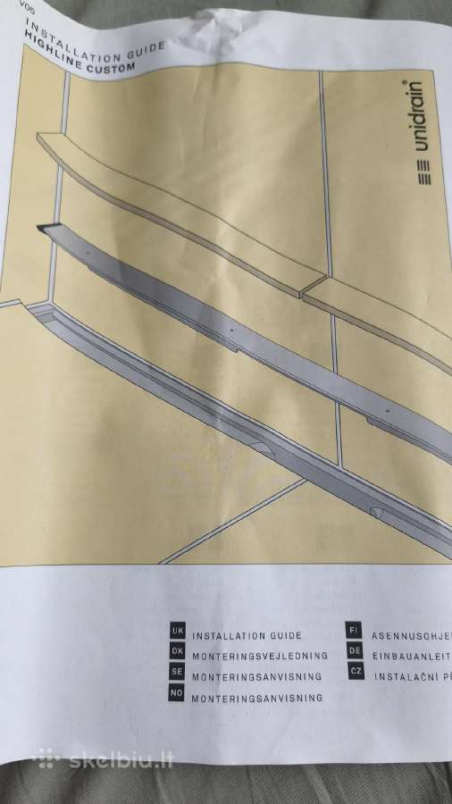 Unidrain 900mm duso trapas - nuotraukos Nr. 3
