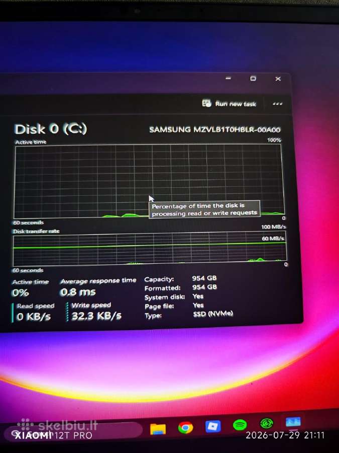 Razer Blade 15 Advanced, 16gb RAM, i7, 1tb SSD - nuotraukos Nr. 8
