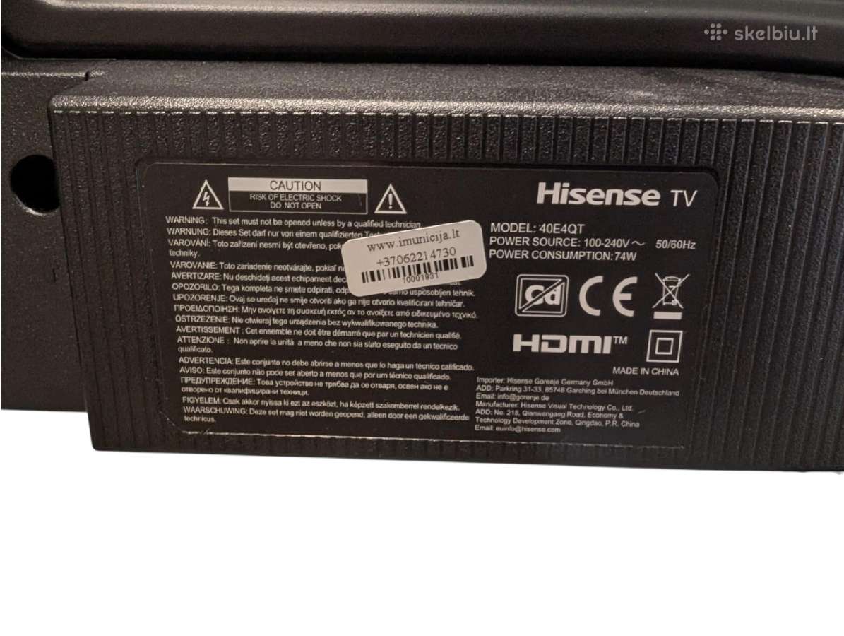Hisense televizoriai (įvairūs modeliai) +garantija - nuotraukos Nr. 5