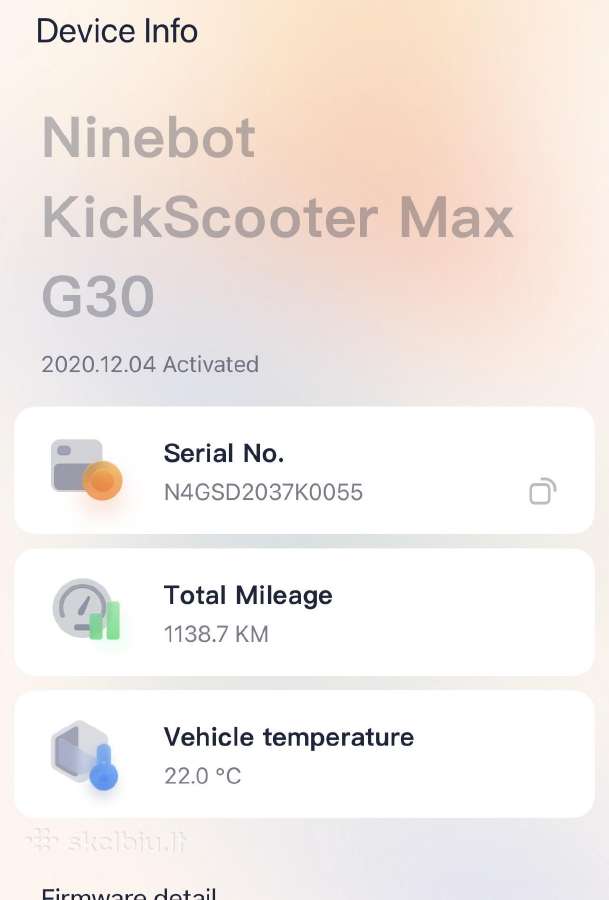 Ninebot G30 Le Rida 1140km - nuotraukos Nr. 8
