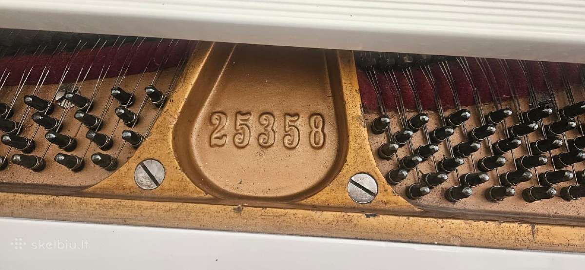 J. Becker piano pianinas antikvarinis - nuotraukos Nr. 7