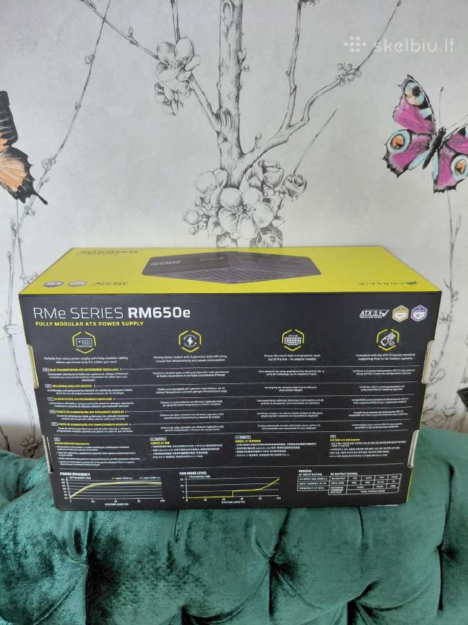 Maitinimo blokas Corsair Rm650e - nuotraukos Nr. 3