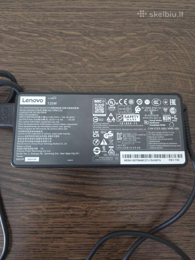 Lenovo docking station su originaliu pakrovėju - nuotraukos Nr. 3