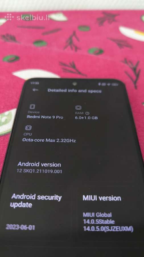 Telefonas xiaomi Redmi Note 9 Pro - nuotraukos Nr. 5