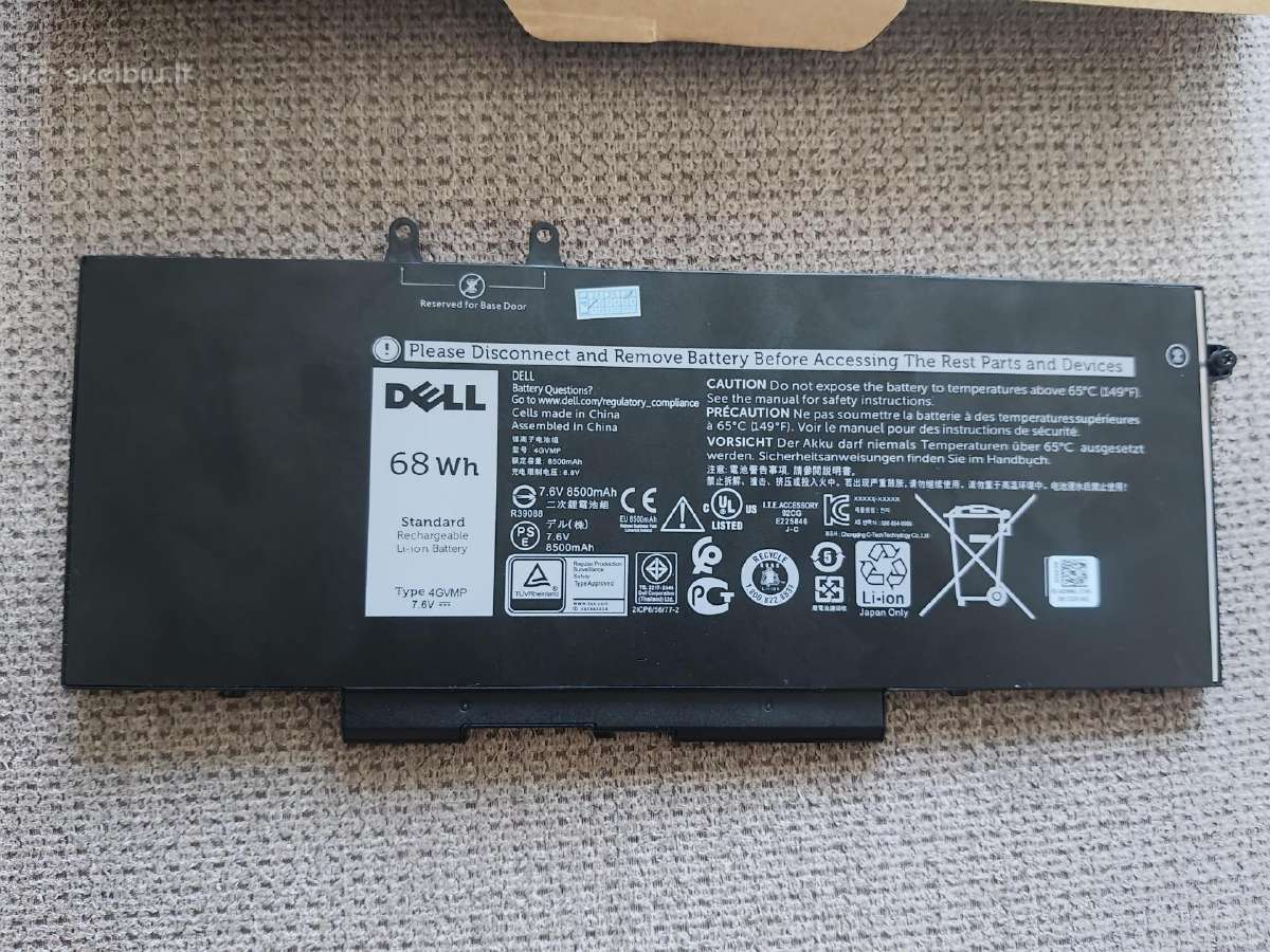 Nauja Dell 4gvmp 7.6v 68 Wh / 8500 mah baterija - nuotraukos Nr. 2