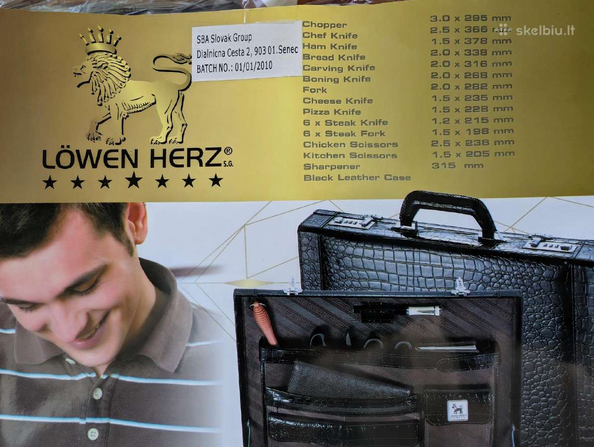 Löwen Herz virtuviniai įrankiai lagamine - nuotraukos Nr. 9