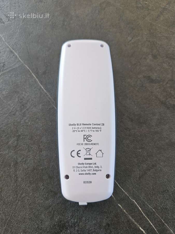 Shelly Blu Remote Control Zb, Bluetooth + Zigbee - nuotraukos Nr. 3