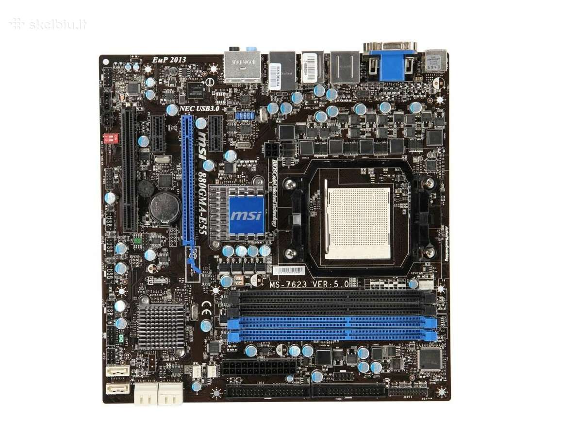 Msi 880gma-e55 + Cpu Athlon X2 250 (siuntimas) - nuotraukos Nr. 2