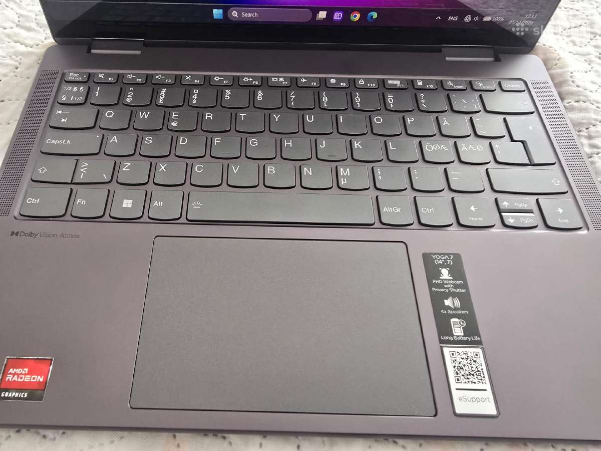 Parduodamas Lenovo Yoga 7 2023m - nuotraukos Nr. 4