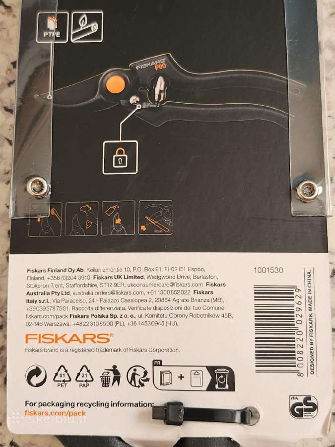 Naujos genėjimo žirklės Fiskars P 90 - nuotraukos Nr. 5