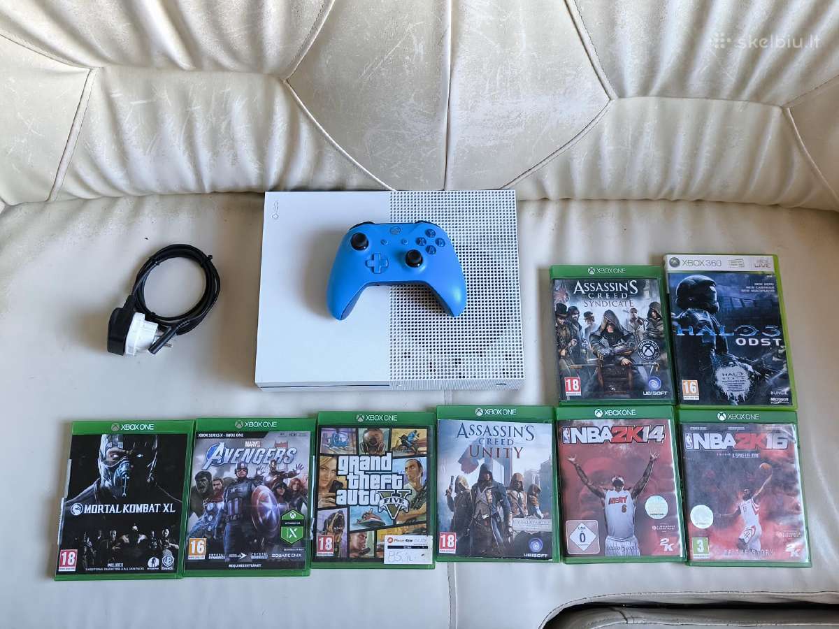 Xbox one S 1tb ir 8 zaidimai - nuotraukos Nr. 2