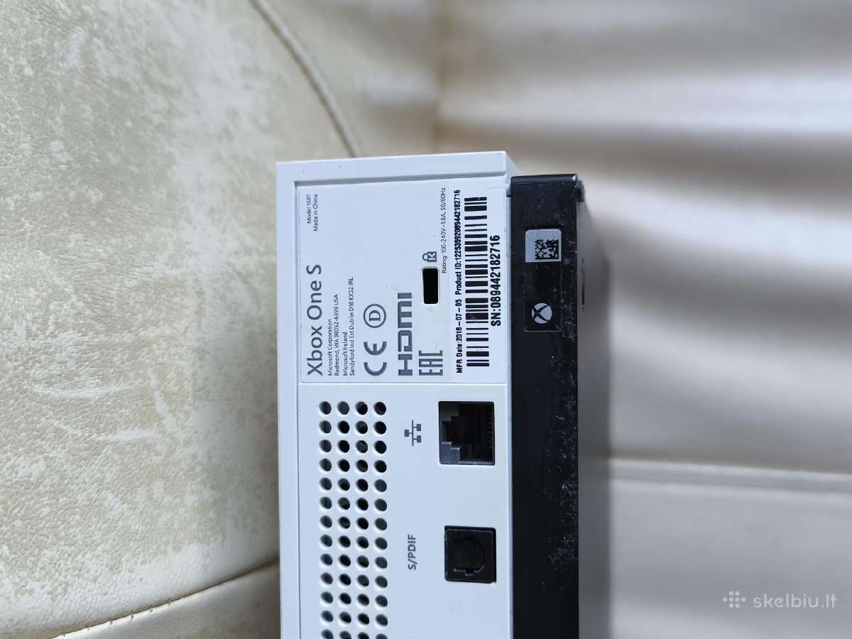 Xbox one S 1tb ir 8 zaidimai - nuotraukos Nr. 3