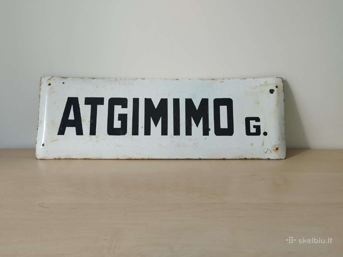 Emaliuota Atgimimo gatvės lentelė - nuotraukos Nr. 2