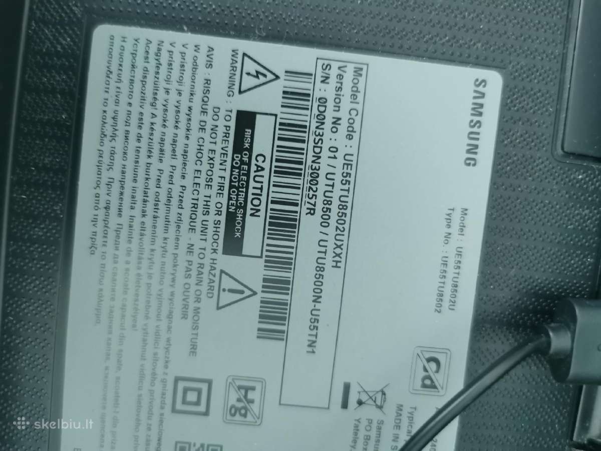 Samsung ue55tu8502uxxh - nuotraukos Nr. 3
