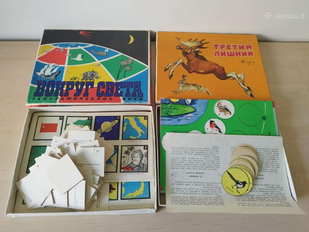 Retro stalo žaidimų rinkinys - nuotraukos Nr. 3