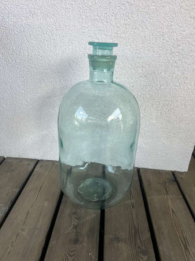 Stiklinis butelys dekorui, su kamščiu - nuotraukos Nr. 2