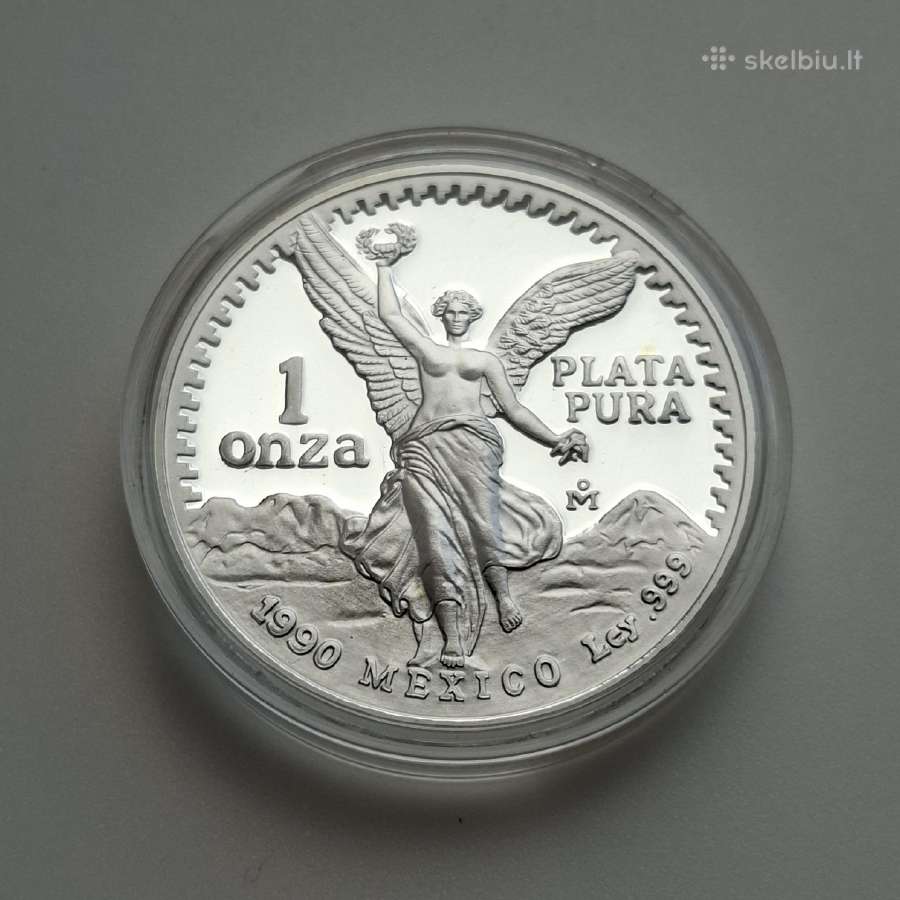 Meksikos Libertad, 1oz 999 sidabras. - nuotraukos Nr. 2