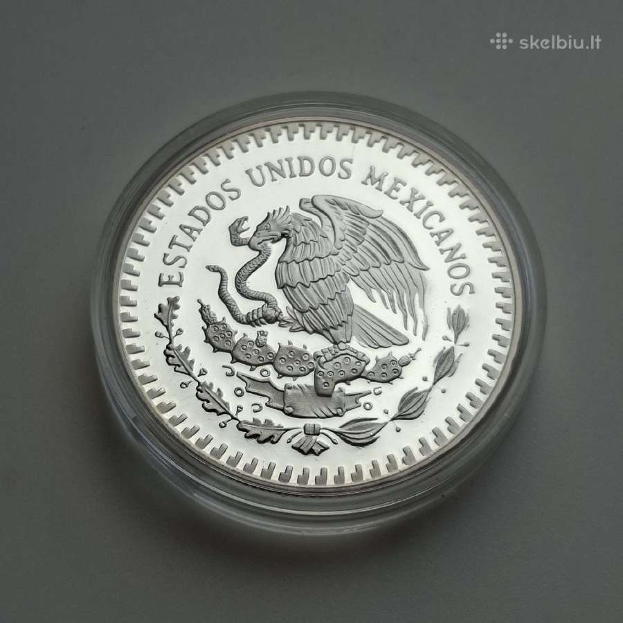 Meksikos Libertad, 1oz 999 sidabras. - nuotraukos Nr. 3