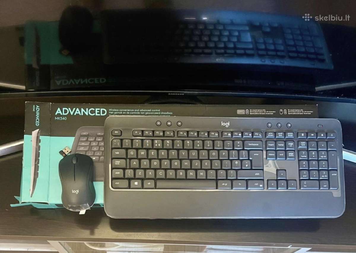 Belaidė klaviatūra ir pelė Logitech Advanced - nuotraukos Nr. 3