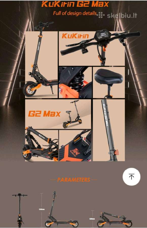 Kukirin G2 Max 12 mėn.garantija naujas supakuotas - nuotraukos Nr. 5