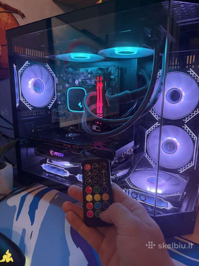 Gaming kompiuteris Amd Ryzen 7 / Rx 6600xt Be RAM - nuotraukos Nr. 14