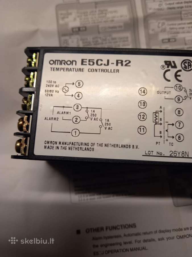 Omron E5cj-r2 reguliatorius - nuotraukos Nr. 4