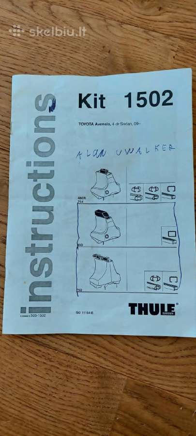 Thule laikikliai (kojelės) - nuotraukos Nr. 3